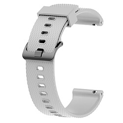 Wewoo Bracelet pour montre connectée Dragonne Sport en silicone Garmin Vivoactive 3 20mm Gris 