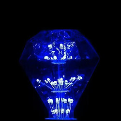 Magneticland Ampoule Lampe Déco DIAMANT BLEU E27