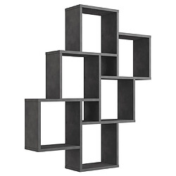 Mes Etagère design 81,2x15,7x94,3 cm anthracite - BECKY 