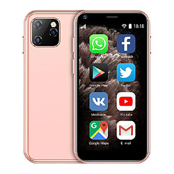 Smartphone Ultra Mince 2.5 Pouces Quad Core Bluetooth Wifi Dual SIM 1GB+8GB 3G + SD 16Go Rose YONIS