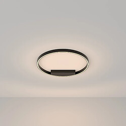 MAYTONI Plafonnier semi-encastré LED moderne intégré noir, 60cm, 3000K