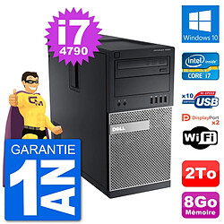 PC Tour Dell 9020 Intel Core i7-4790 RAM 8Go Disque Dur 2To Windows 10 Wifi · Occasion 