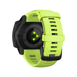 Avis Wewoo Bracelet pour montre connectée Dragonne de remplacement en silicone Garmin Instinct 22mm Vert