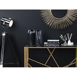 Beliani Vase décoratif APAMEA Céramique 33 cm Noir pas cher