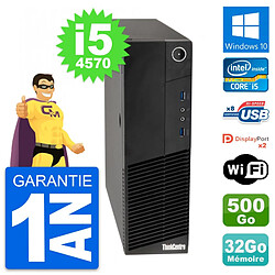 PC Lenovo ThinkCentre M83 SFF Core i5-4570 RAM 32Go Disque 500Go Windows 10 Wifi · Occasion 