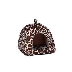 YP Select Strawberry Style Sponge House Pet Bed Dome Tent Warm Cushion Basket LEOPADDR_PRINT L