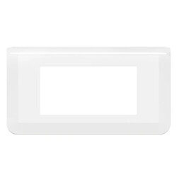 Avis enjoliveur - 4 modules - horizontal - blanc - legrand mosaic 078814l