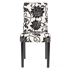 Avis Mendler Lot de 2 chaises de séjour Littau ~ tissu jacquard, pieds foncés