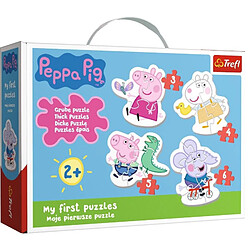 Trefl- Die reizende Wutz, Peppa Pig Von 3 BIS 6 Teilen, 4 Sets, By Classic, für Kinder 2 Jahren Puzzle, 916 36086, coloré 