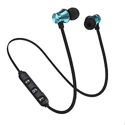 GUPBOO Casque de course sans fil Bluetooth sport casque magnétique avec micro casque antibruit actif pour téléphones et Mu 