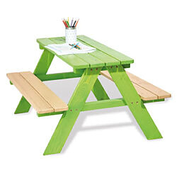 Pinolino Table pique nique verte 4 places