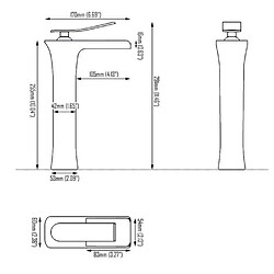 Avis iDeko® Robinet Mitigeur lavabo cascade vasque salle de bain haut nickel bronzé