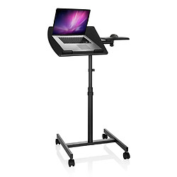 Hjh Office Table haute/Support ordinateur portable à rouleaux VM-SL noir