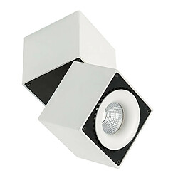 Luminaire Center Plafonnier spot technique et moderne Sevilla Square Ceiling 4000K Blanc noir