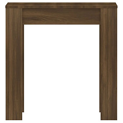 Avis vidaXL Table à dîner Chêne marron 140x74,5x76 cm Bois d'ingénierie