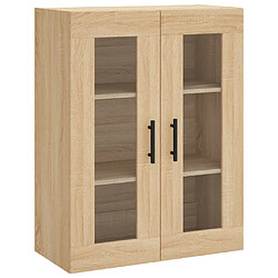 Acheter vidaXL Buffet haut Chêne sonoma 69,5x34x180 cm Bois d'ingénierie