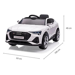 Milly Mally Véhicule ride-on Audi E-Tron Sportback 4x4 Blanc pas cher