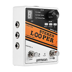 Justgreenbox Loop Record pédale d'effet guitare 10 boucles indépendantes max - T3654657588618