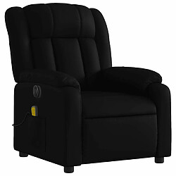 Avis Maison Chic Fauteuil Relax pour salon, Fauteuil de massage inclinable électrique noir similicuir -GKD93218