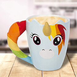 Kas Design Mug Licorne Arc-en-Ciel 3D