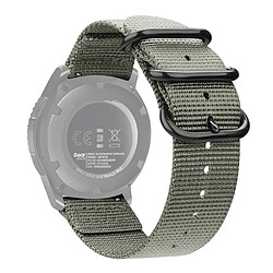 Wewoo Bracelet pour montre connectée Samsung Galaxy Watch Active en nylon à trois anneaux 22mm / S3 Gris