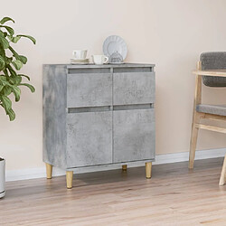 Maison Chic Buffet,Meuble de Rangement,commode pour salon,Cuisine Gris béton 60x35x70 cm Bois d'ingénierie -MN27635