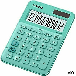 Calculatrice Casio MS-20UC Vert 2,3 x 10,5 x 14,95 cm (10 Unités) 