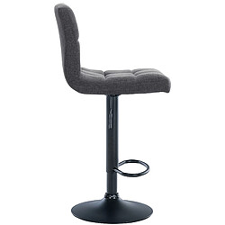 Acheter Non Lot de 2 tabourets de bar Calma tissu noir