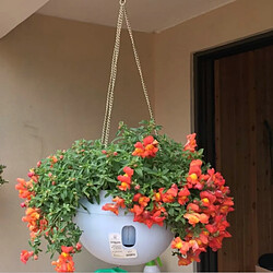 Wewoo Pot de fleur Pots de fleurs en plastique suspendus de avec chaîne suspendue, petite taille: 20 * 13.6cm, livraison aléatoire de couleur 