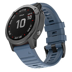 Wewoo Bracelet pour montre connectée Garmin Fenix 6 22mm Silicone Smart Watch de remplacement Cyan