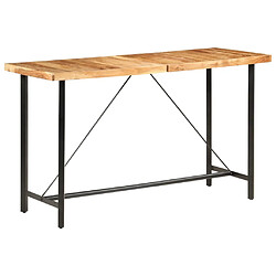 vidaXL Table de bar 180x70x107 cm bois d'acacia massif