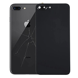 Wewoo Coque arrière Chassis noir pour iPhone 8 Plus couverture arrière avec adhésif Pièce détachée