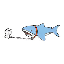 Lapin Requin Dessin Animé Broche Badges Pour Vêtements Sacs Fournitures Bricolage Artisanat Requin Lapin