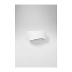 Luminaire Center Applique murale Tila Up Acier blanc 1 ampoule 13cm