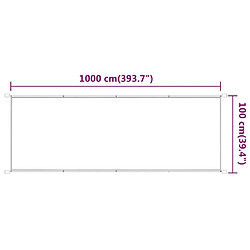 Acheter vidaXL Auvent vertical Vert clair 100x1000 cm Tissu oxford