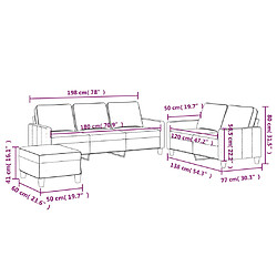 vidaXL Ensemble de canapés 3 pcs avec coussins Gris foncé Velours pas cher