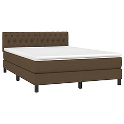 Avis Sommier à lattes,Cadre à lattes de lit pour Adulte matelas et LED Marron foncé 140x190 cm -MN90413