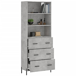 Avis Maison Chic Buffet,Meuble de Rangement,commode pour salon,Cuisine Gris béton 69,5x34x180 cm Bois d'ingénierie -MN55950