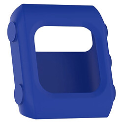 Wewoo Protection écran Étui de en silicone de montre de couleur solide pour POLAR V800 bleu