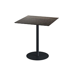 Materiel Chr Pro Urban table de bistrot avec piètement noir + plateau HPL 70x70 cm - Veba