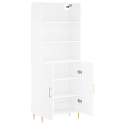 Acheter Maison Chic Buffet,Meuble de Rangement,commode pour salon,Cuisine Blanc 69,5x34x180 cm Bois d'ingénierie -MN60812