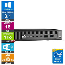 HP 800 G2 Mini i5-6500T 3.10GHz 16Go/1To SSD Wifi W10 · Reconditionné 