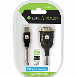 Avis Adaptateur USB vers Port Série Techly IDATA USB-SER-2T 45 cm