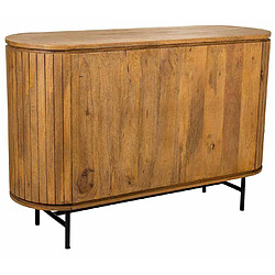 Pegane Commode, meuble de rangement avec 3 tiroirs en bois coloris marron - Longueur 120 x Profondeur 40 x Hauteur 80 cm pas cher