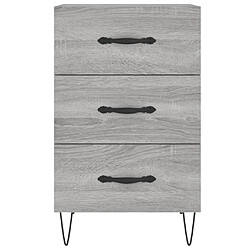 Acheter vidaXL Table de chevet sonoma gris 40x40x66 cm bois d'ingénierie