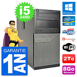 PC Tour Dell OptiPlex 9010 Intel Core i5-2400 RAM 8Go Disque 2To Windows 10 Wifi · Occasion 