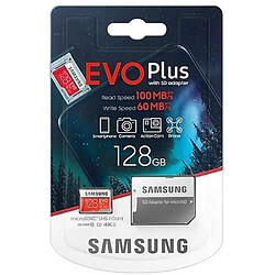 CARTE MEMOIRE Samsung Evo Plus Carte mémoire Micro SD SDXC Classe 10 128 Go U3 100 Mo-S (MB-MC128HA APC)19