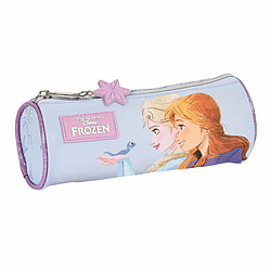 Trousse d'écolier cylindrique Frozen Believe 20 x 7 x 7 cm Lila 