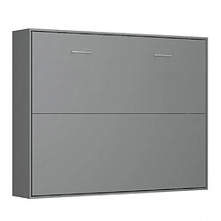 Inside 75 Armoire lit horizontale escamotable STRADA-V2 gris graphite mat couchage 160*200 cm.