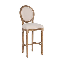 BigBuy Home Tabouret Naturel Bouleau Bois d'hévéa 45 x 55 x 116 cm